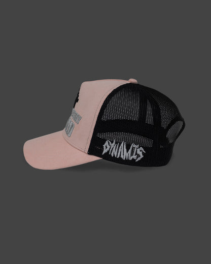 Dynamis Pink Suede Trucker Hat