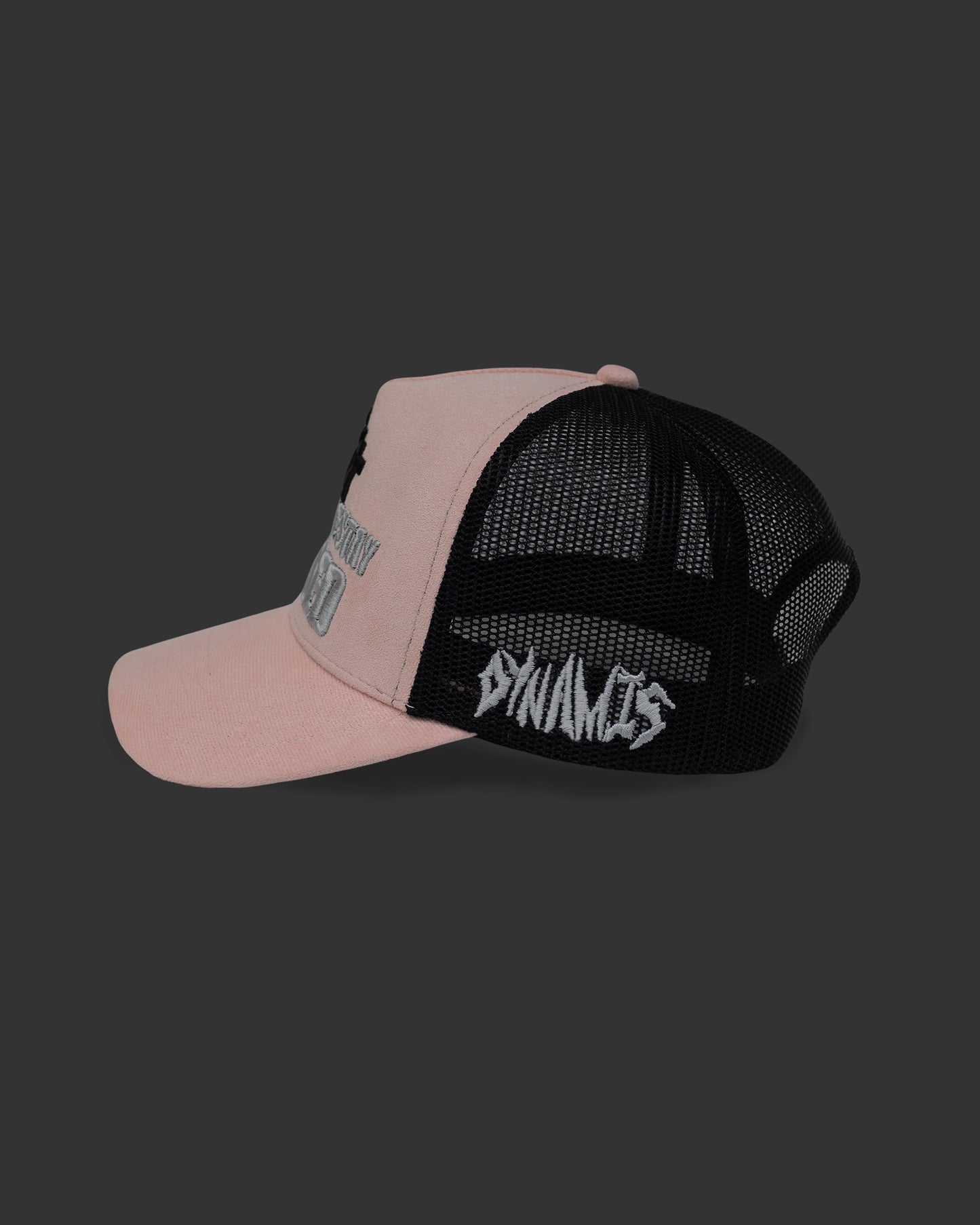 Dynamis Pink Suede Trucker Hat